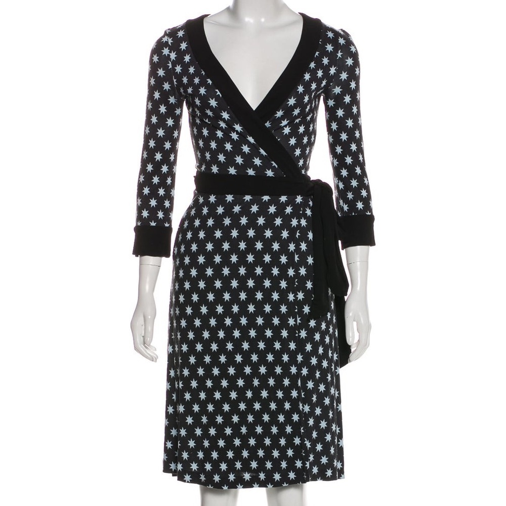 DVF 100% Silk Wrap Dress